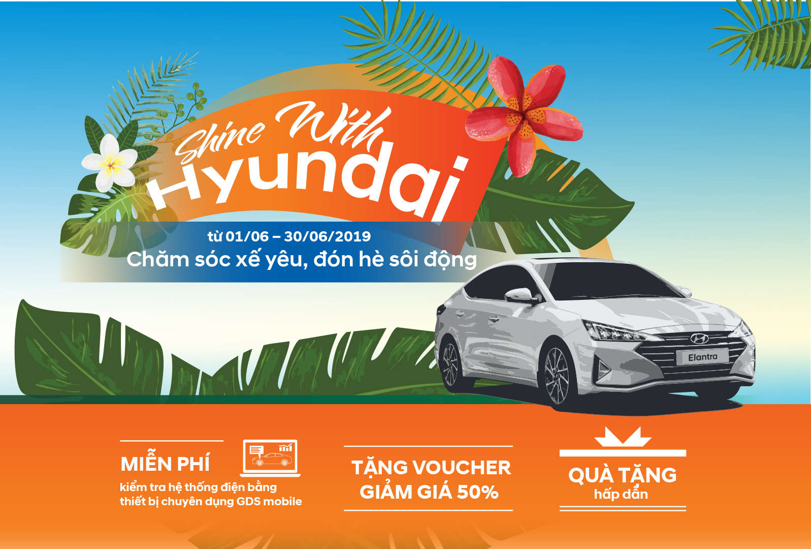 Bảo dưỡng xe Hyundai nhận ngay ưu đãi tháng 6