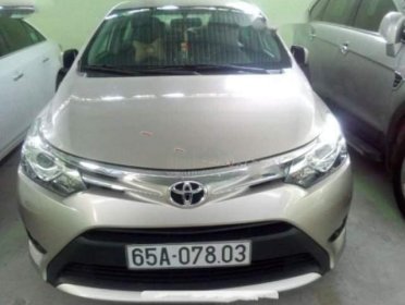 Toyota Vios   1.5G  2015 - Cần bán Toyota Vios 1.5G 2015, màu vàng, số tự động